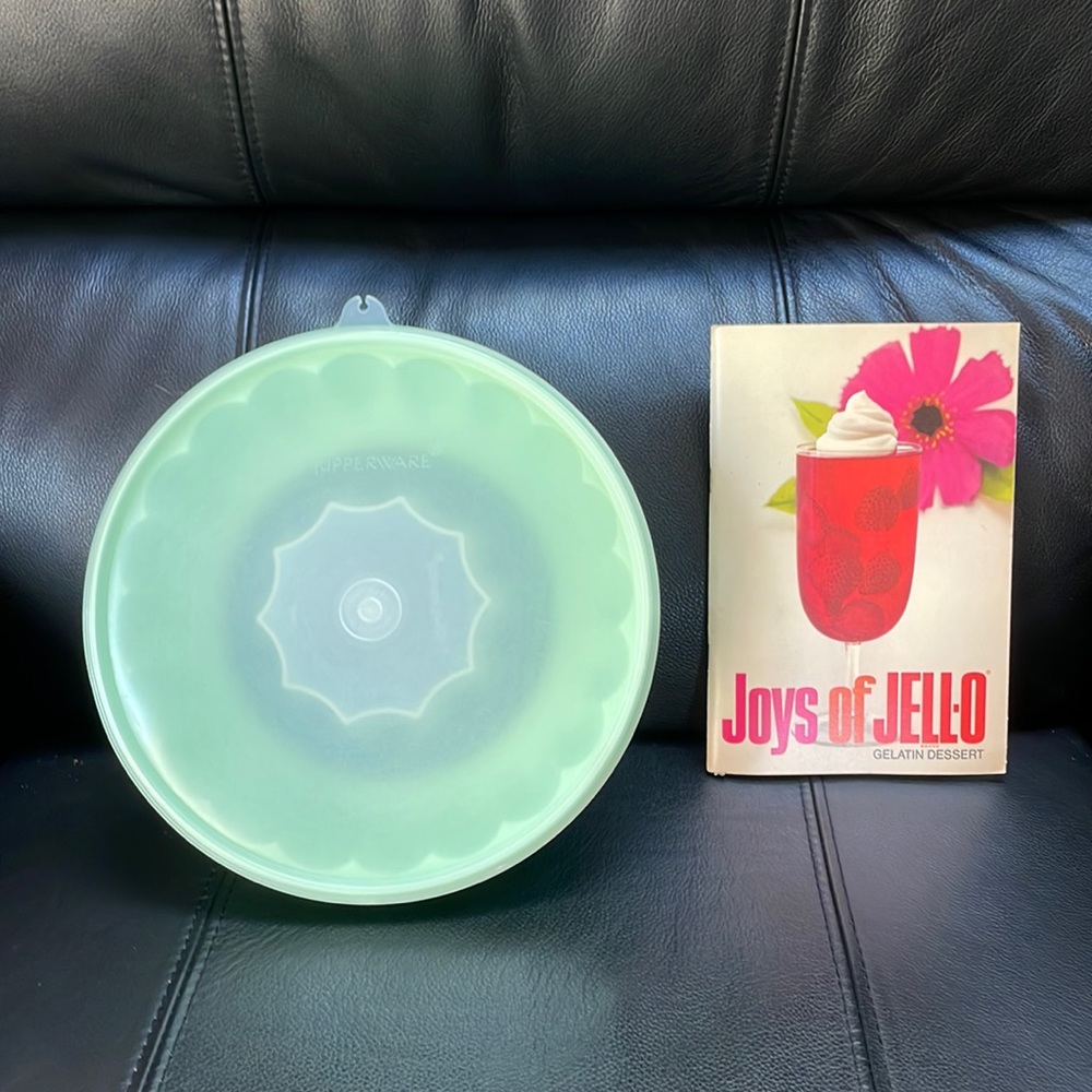 Vintage Tupperware Jell-O Mold and Joys of Jell-O Recipe Book